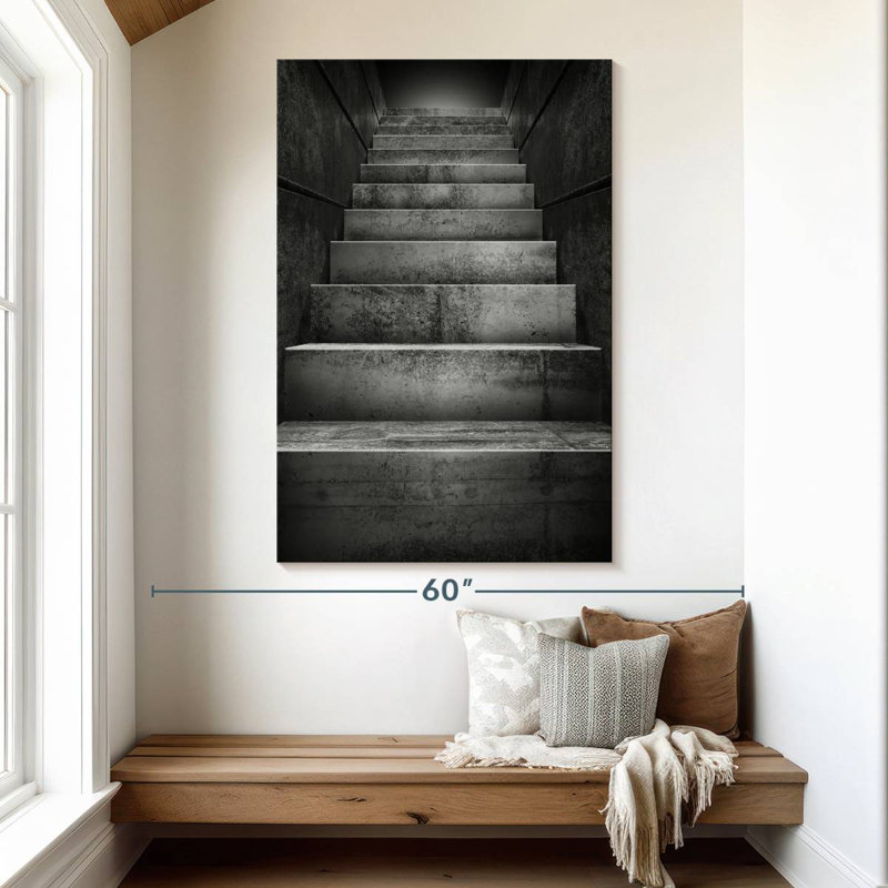 Lilie Dark Stairs, 51" H x 34" W