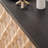 Rustic 4-Door Wood Cabinet with Geometric Pattern