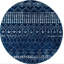 Tapis bleu marine à motif géométrique Cobos-1363941541