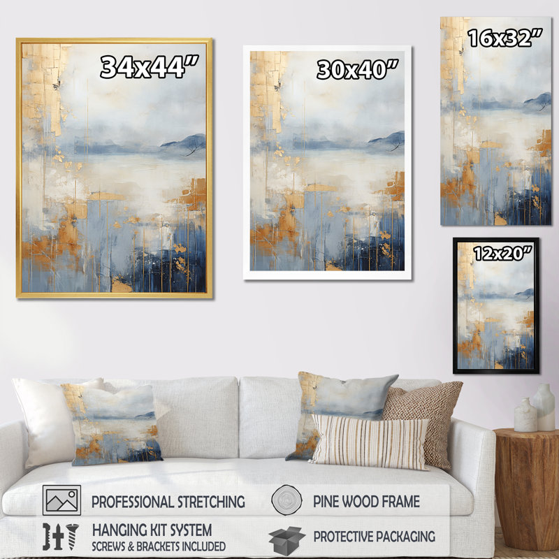 «Prairies Majestic Grasslands IV», reproduction sur toile, H 44 po x l 34 po x P 1,5 po, Cadre flottant noir