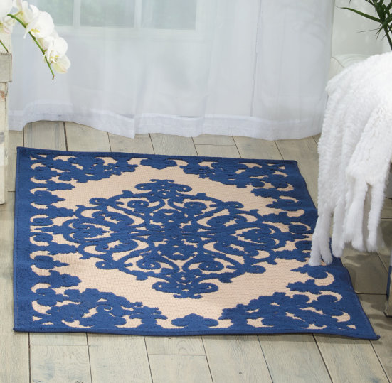 Oriental Hand Woven Indoor / Outdoor Area Rug, Rectangle 160 x 226cm