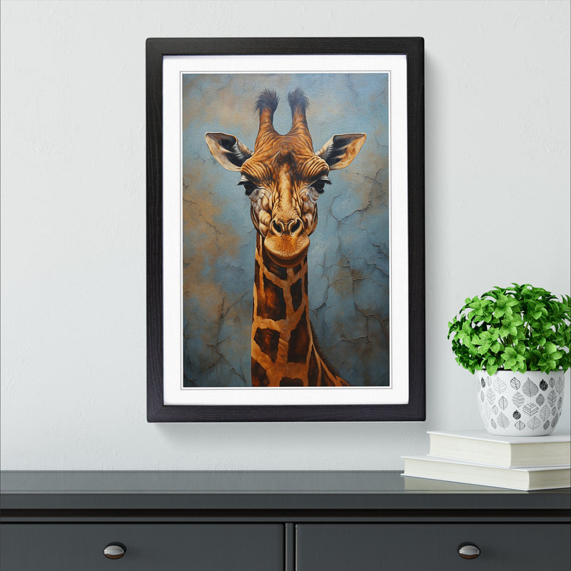Single Picture Frame Print on Wood, Black Framed, 64cm H x 46cm W
