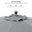 Parasol de table gris 108 po Siobhon-1531544383