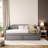 Twin Size Upholstered Daybed with Pop-Up Trundle & USB Charging Ports - Gray, Space-Saving & Stylish-359137189