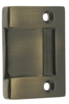 Solid Brass Rectangle Strike, Antique Brass