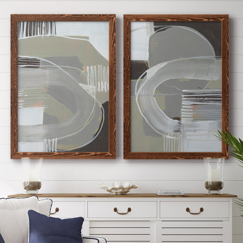 Toile encadrée Arching Neutrals I-Premium - prête à être accrochée, H 27,5 po x l 75 po x P 1,5 po, Érable