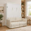 Murphy Bed, Queen Size Murphy Wall Bed With Sofa For Living Room, Metal Bed Frame