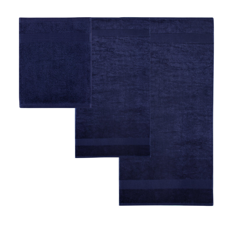 Ensemble de serviettes 8 pièces Cassie, Bleu
