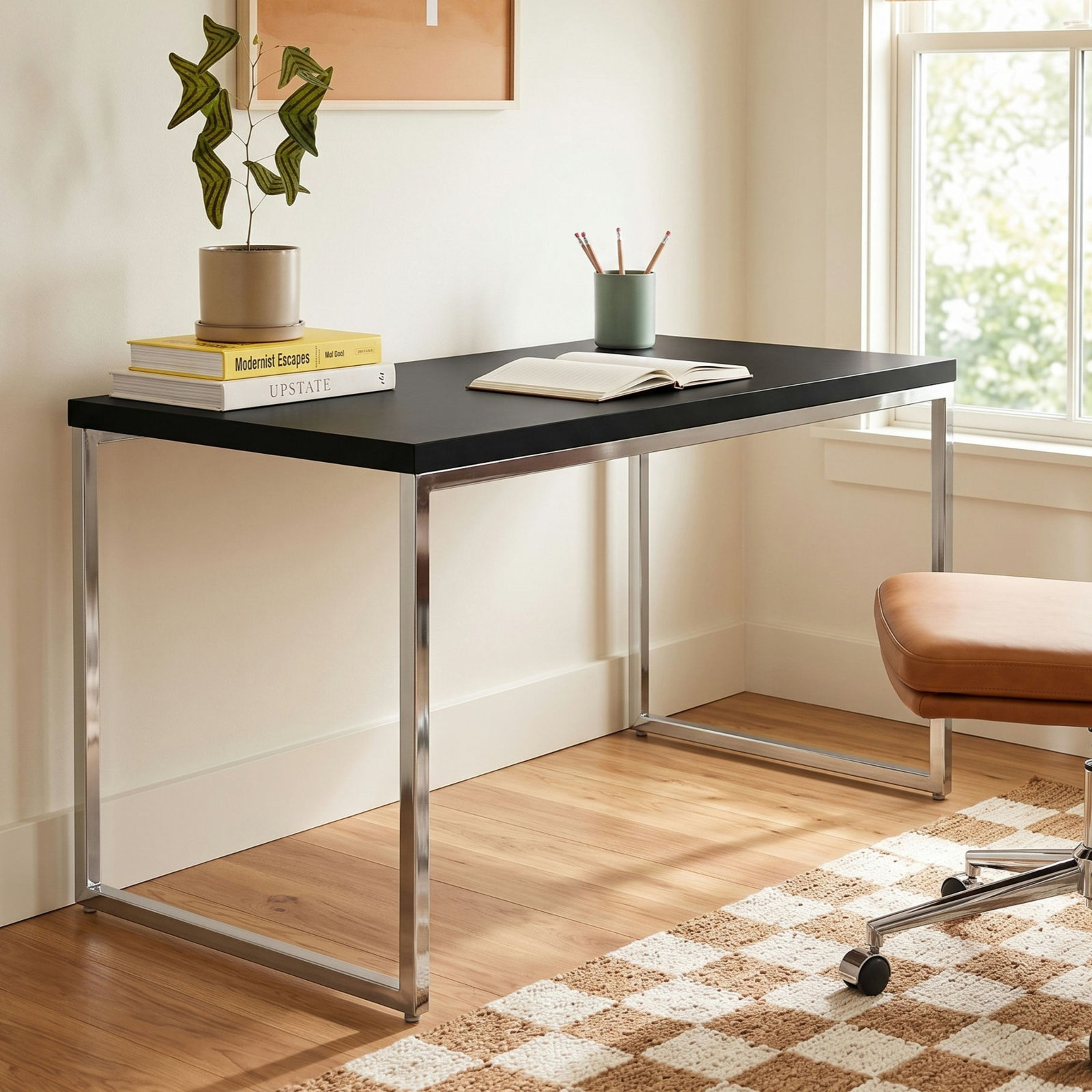 Adil Writing Desk, Black