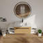 Meuble-lavabo mural 60 po avec lavabo et 2 armoires latérales séparées-133488874