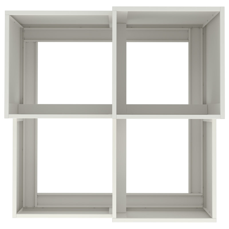 Planter Box, 60cm H x 80cm W x 80cm D, White