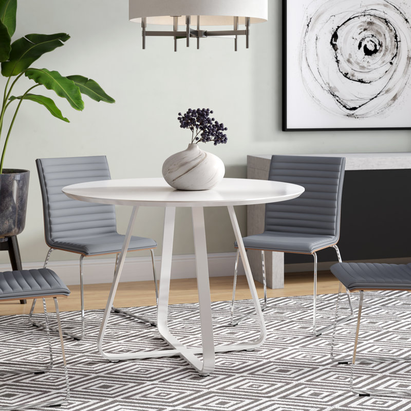 Tegan Round Metal Base Dining Table
