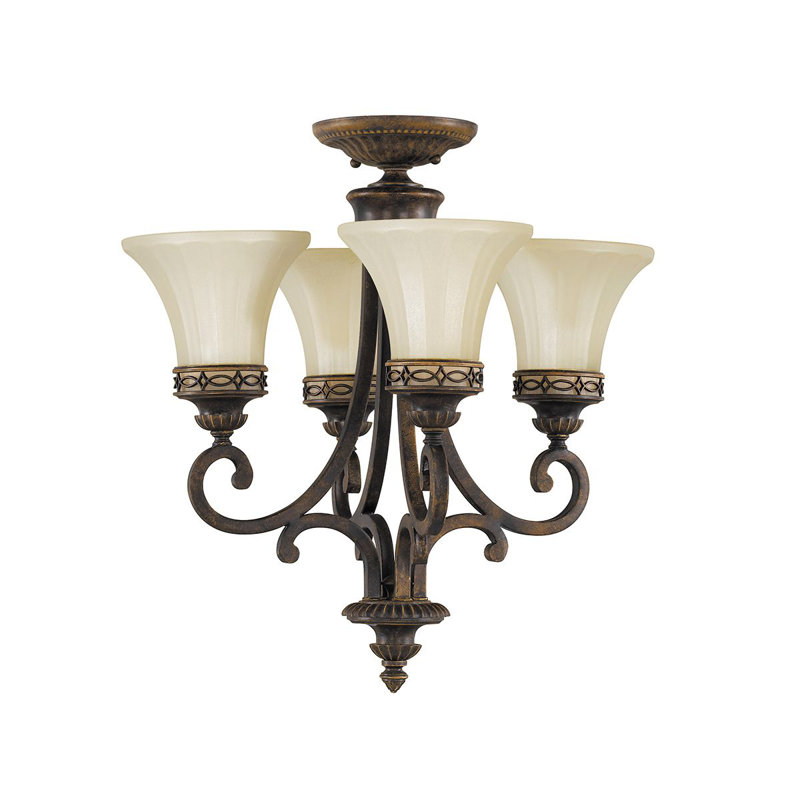Pritzker 4 - Light Shaded Chandelier