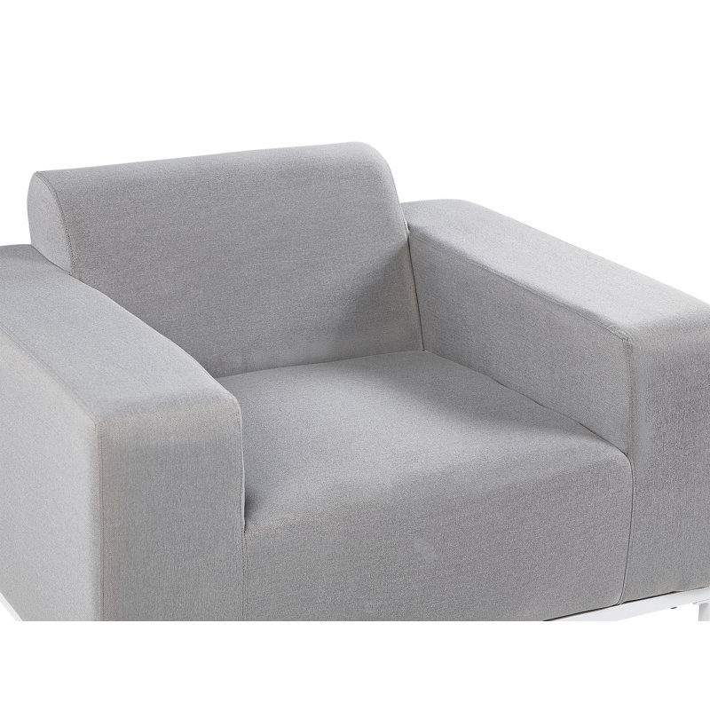 Eleene Outdoor Lounge Chair, Light Grey