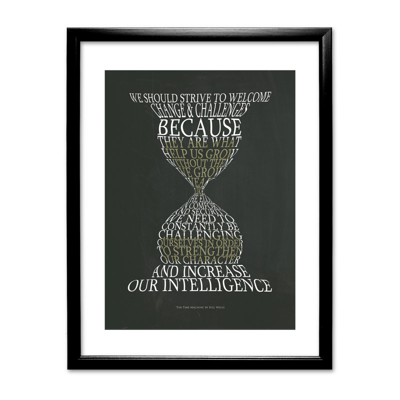 Single Picture Frame Print, Black
