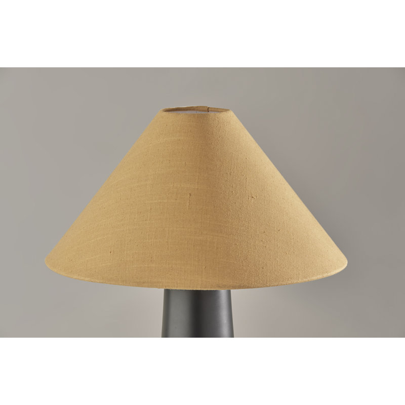 Payson Metal Table Lamp, Black, Mustard