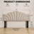 Petal-Shaped Tufted Upholstered Headboard Adjustable Height & Width Bed Head Backrest-1978488851-1978488849