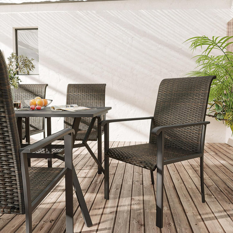 Chaise de patio Chuitna, Gris