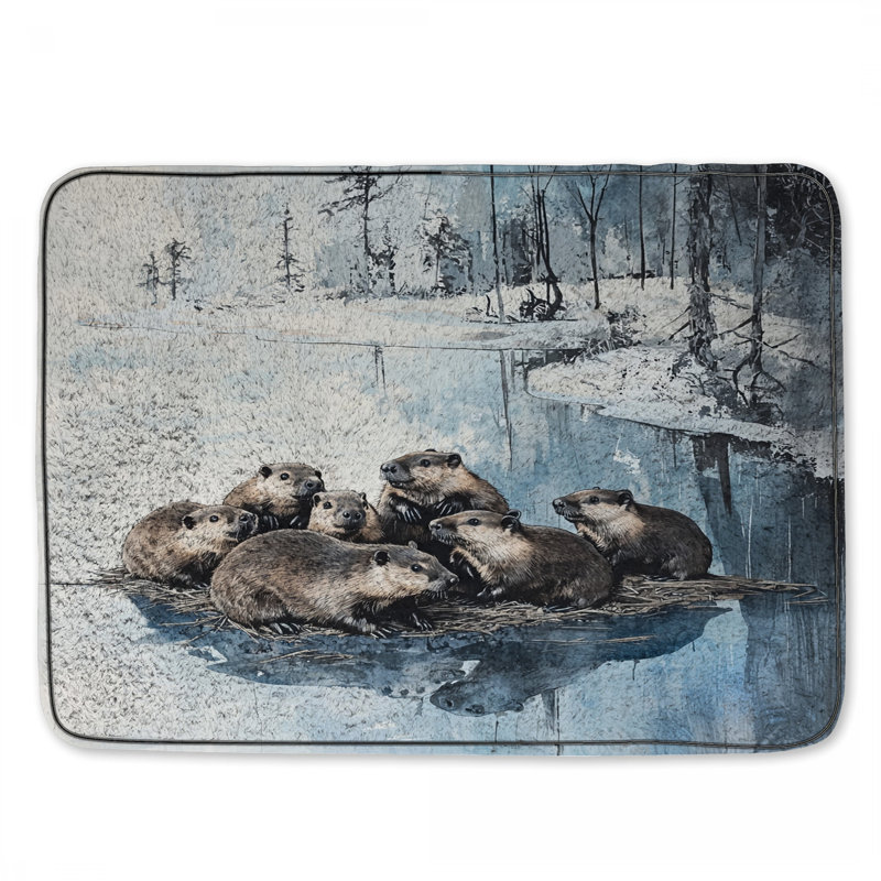 Tapis de bain Beavers, L 24 po x L 17 po