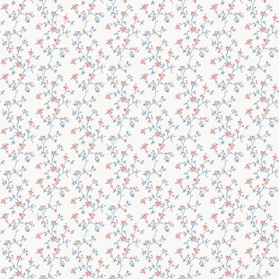 Galerie Miniatures 3 Blue Floral Wallpaper