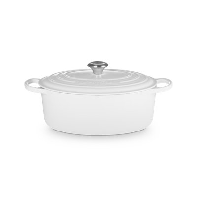 Enameled Cast Iron Oval Dutch Oven