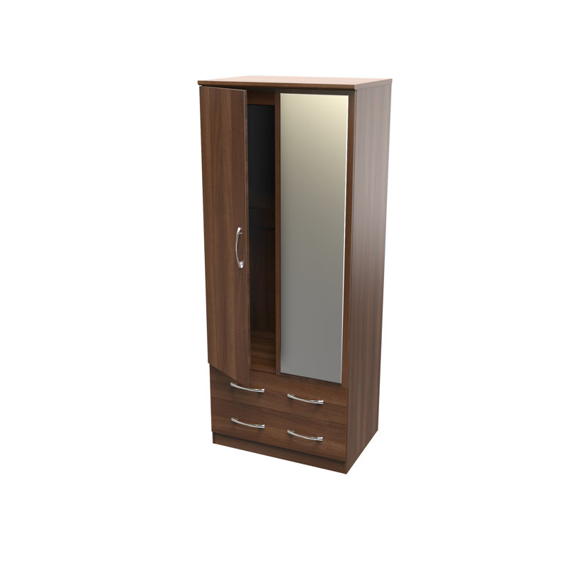 Dekyn Manufactured Wood Wardrobe, Noche Walnut