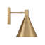 Pharos 1-Light Adjustable Wall Sconce in Noble Brass by Breegan Jane