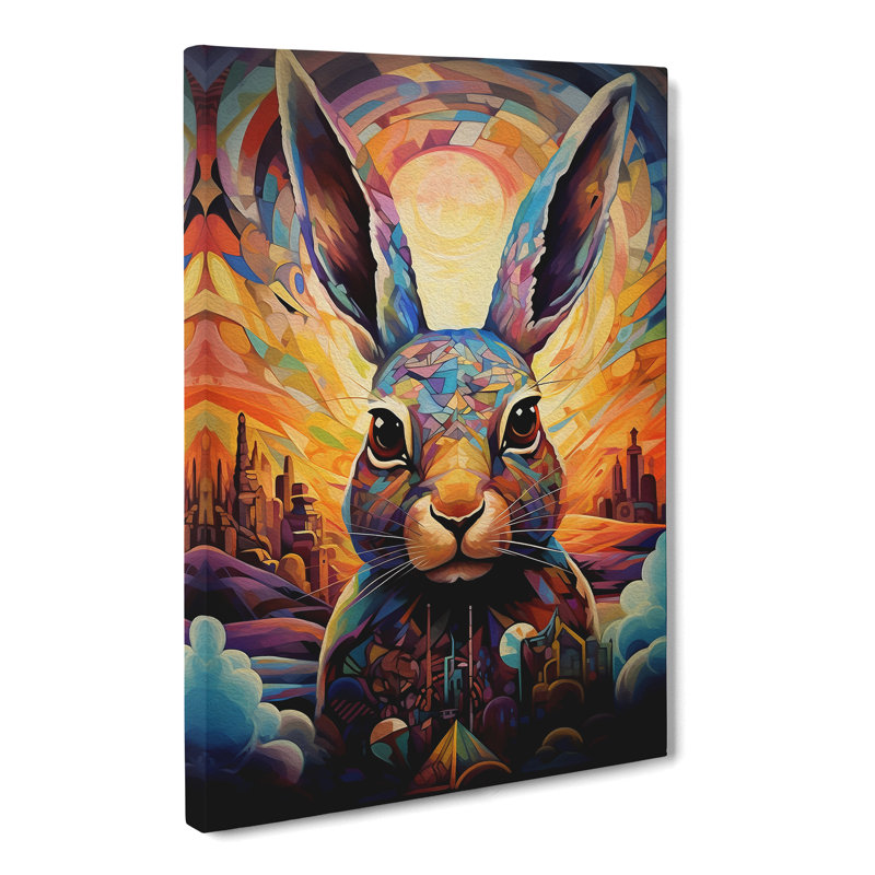Hare Futurism - No Frame Print, 76cm H x 50cm W x 3cm D