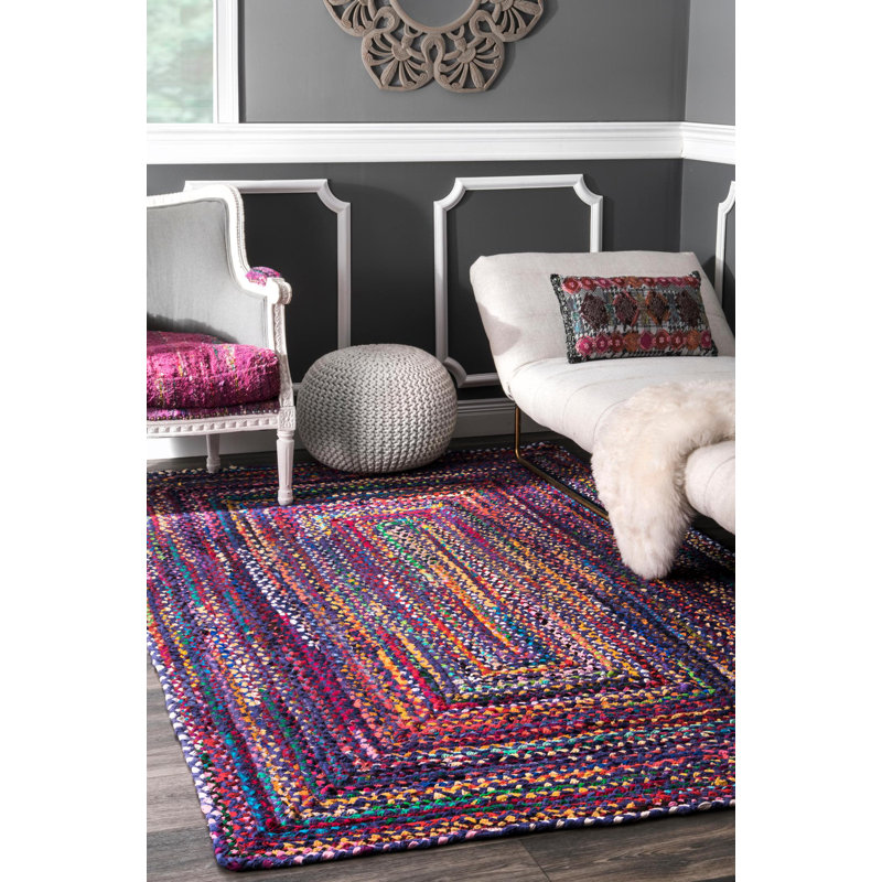 Landyn Cotton Hand Woven Area Rug, Rectangle 229 x 290cm
