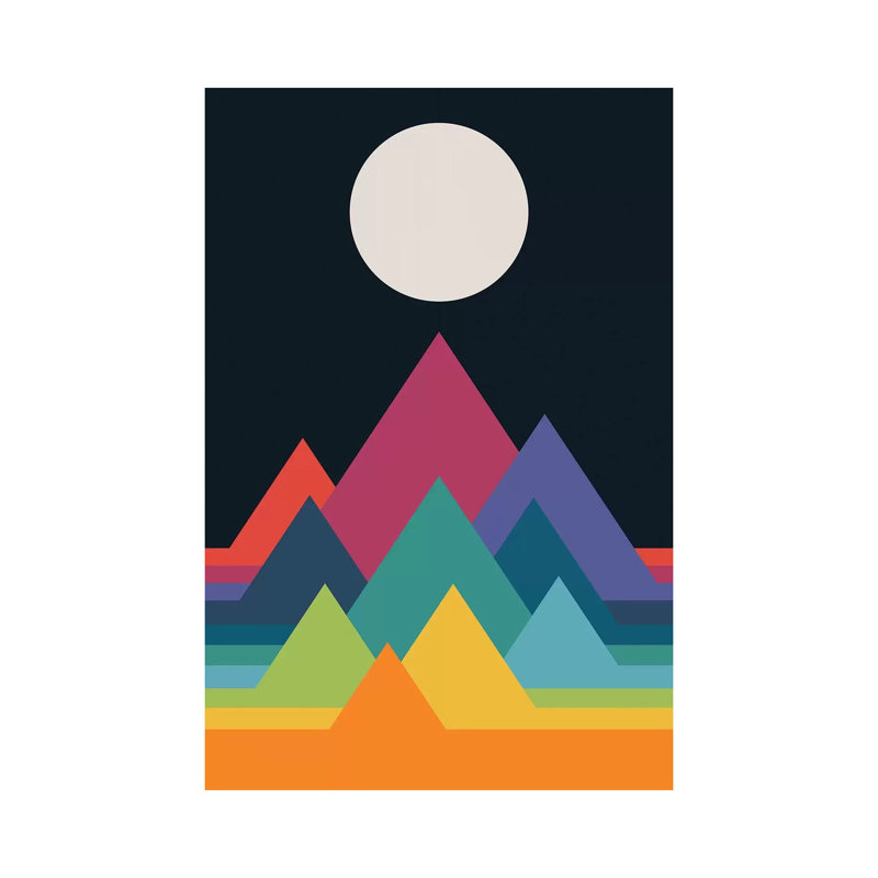 Whimsical Mountains by Andy Westface - Wrapped Canvas Print, 66.04 cm H x 45.72 cm W x 1.91 cm D