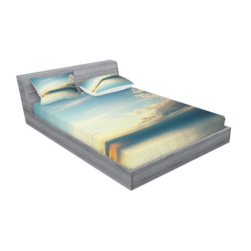Microfiber Sheet Set, Queen Sheet Set with Fitted Sheet