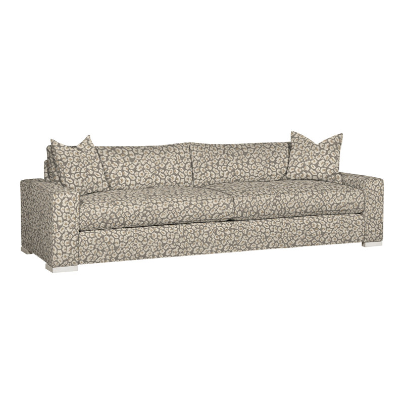 Paxton Upholstered 109'' Sofa, Tuck Graphite, Casa Blanca