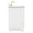 Freitas 48'' Solid Wood Single Bathroom Vanity in White with 1.5'' Pure White Quartz Top, Center, Rectangle Sink-1513753934-1580053049-1580053051