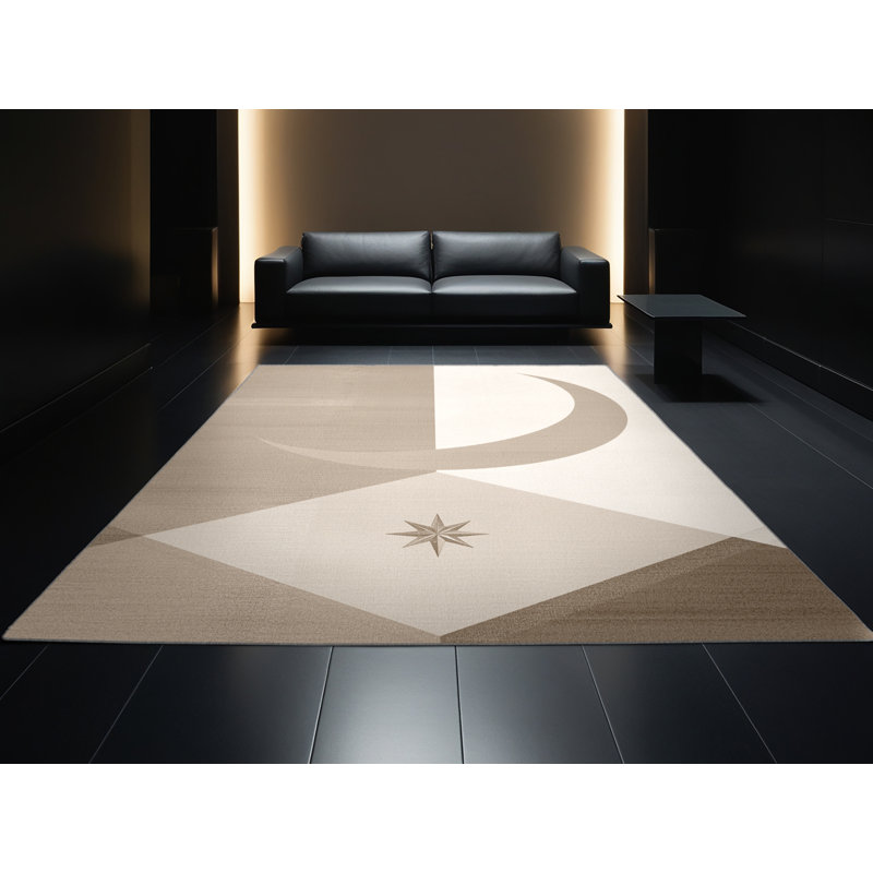 Tapis gris lavable à la machine Bartow, 7 x 10