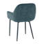 Charlestown 47cm H Velvet Upholstered Metal Armchair-159039202