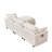 101.9" Cashmere Fabric Modular Sectional Sofa, 3-Seater Convertible L-Shape Couch with Movable Ottoman-1136662351