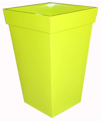 Stehle Metal Pot Planter, Green