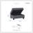 Lenita 33" Transitional Storage Ottoman with Microfiber Fabric Upholstery, Interior Storage, Drop-Down Cup Holders-41024602