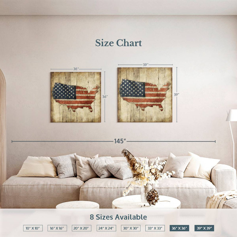 Aliaz Wooden US Map