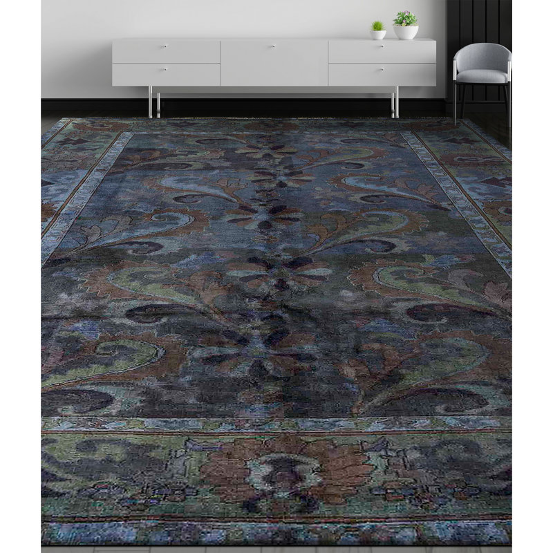 Overdyed One-of-a-Kind 6'5" X 8'10" Area Rug