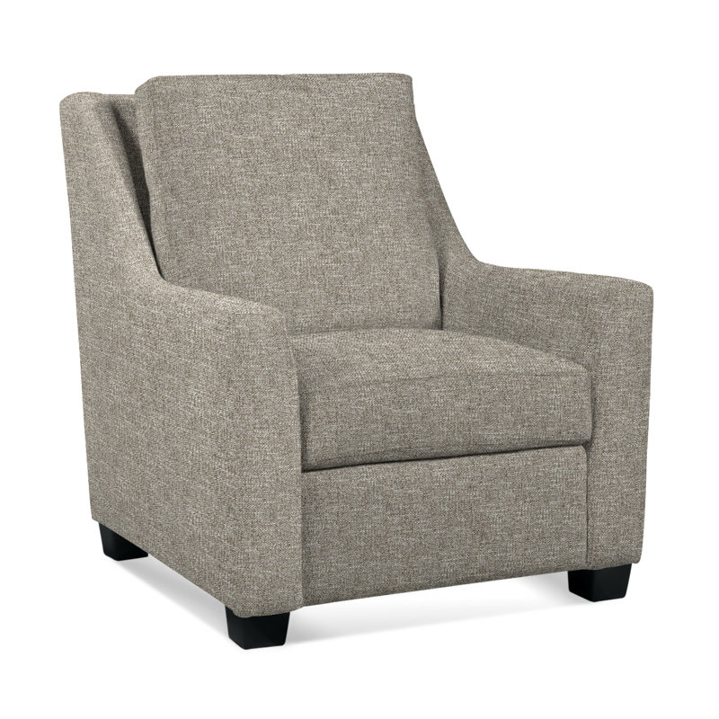 Upholstered Accent Chair, Black, Basic Gray; 0317-83