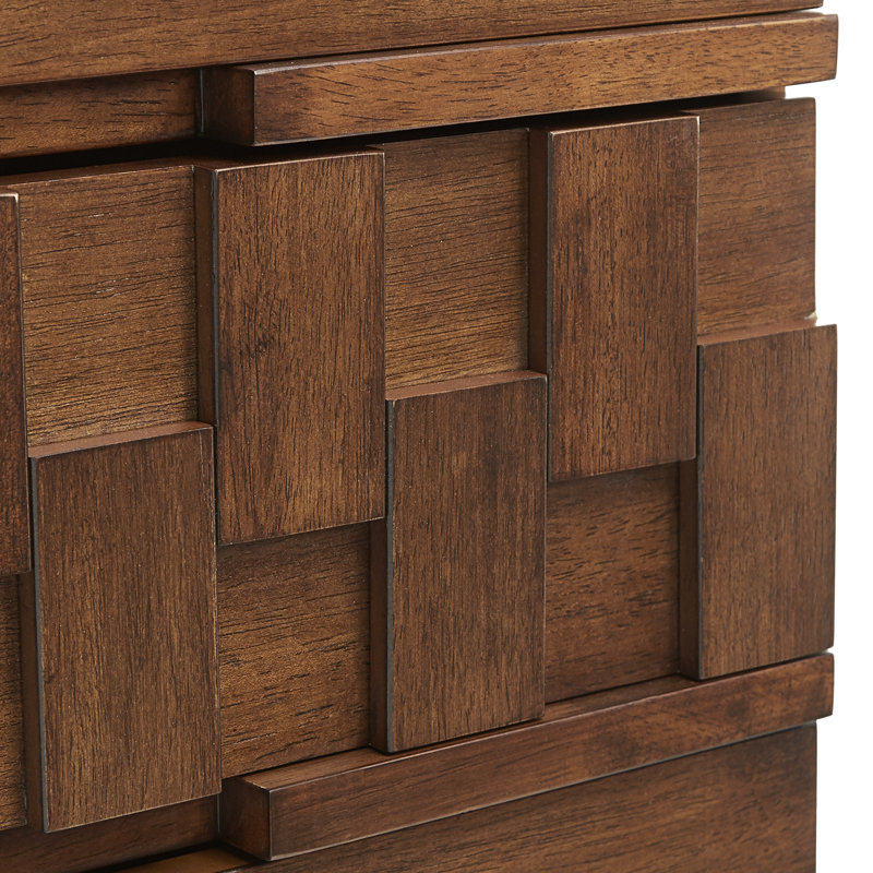 Buffet 3 tiroirs 55,12 po de largeur, Brun