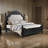 Chartres Alexandria Fabric Upholstered Panel Bed-93523478