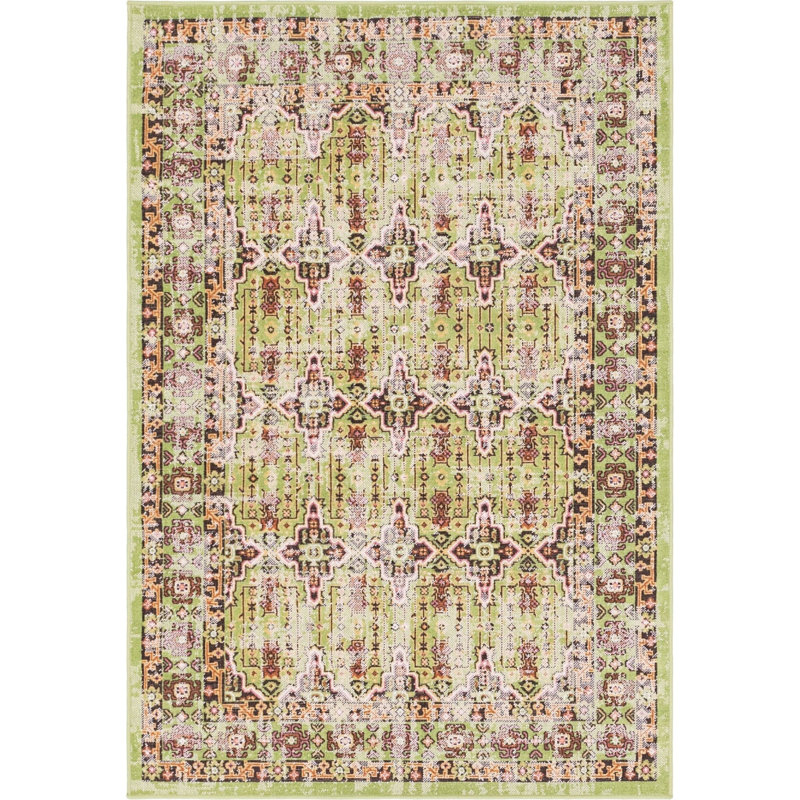 Geometric Indoor Rug, Rectangle 5'3" x 8'