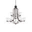 Lustre à 9 lumières Emmons à plusieurs niveaux avec abat-jour-20345235-58788278