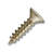 #4 x 1/2 in. Polished Brass Philips Flat Head Coarse Thread