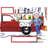 Personalized Friendly Folks Auto Mechanic - Male Rhinestone Bordered Key Chain-106952760