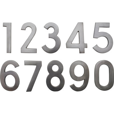 4'' H Brass House Number