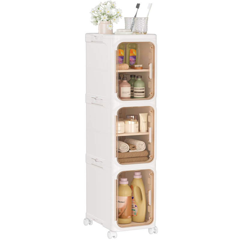Plastic / Acrylic Bathroom Cabinet, Rose Gold