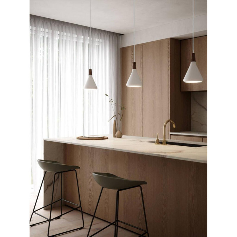 1 - Light Cone Pendant, White